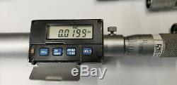 Mitutoyo 337-220 Digital in or mm 8 thru 60 Inside Tubular Micrometer withBox