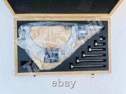 Mitutoyo 340-351-30 Digital Outside Micrometer 0-6 Interchangeable Anvil