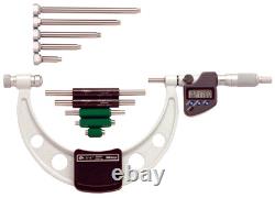 Mitutoyo 340-351-32 Outside Micrometer with Interchangeable Anvils 0-6 Range
