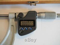 Mitutoyo 340-351 Outside Interchangeable Anvil Micrometer, 0-6 0-152.4 mm
