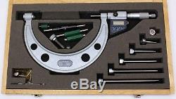 Mitutoyo 340-711-30 Digital Micrometer Set 0-6 Machinist Tool FREE SHIPPING