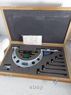 Mitutoyo 340-711-30 Interchangeable Outside Micrometer Digital Set 0-6 NICE