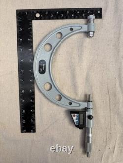 Mitutoyo 340-711 Digimatic 0-6 Digital Outside Micrometer Interchangeable Anvil