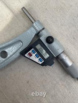 Mitutoyo 340-712 Interchangeable 6-12'' Digital Micrometer. 0001'' 0.001mm