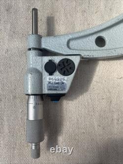 Mitutoyo 340-712 Interchangeable 6-12'' Digital Micrometer. 0001'' 0.001mm