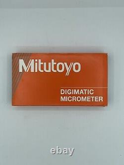 Mitutoyo 342-351-30 Digimatic Point Micrometer, 0-1/0-25mm Range. 00005/0.001