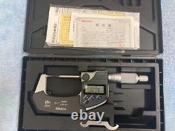 Mitutoyo 342-351-30 Digimatic Point Micrometer 0- 1/25.4mm SPC IP65 15 Deg