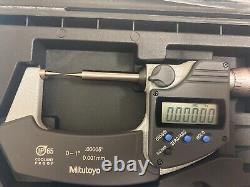 Mitutoyo 342-351-30 Digimatic Point Micrometer 0- 1/25.4mm SPC IP65 15 Deg