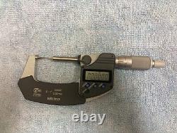 Mitutoyo 342-351-30 Digimatic Point Micrometer 0- 1/25.4mm SPC IP65 15 Deg