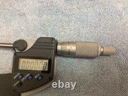 Mitutoyo 342-351-30 Digimatic Point Micrometer 0- 1/25.4mm SPC IP65 15 Deg