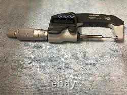 Mitutoyo 342-351-30 Digimatic Point Micrometer 0- 1/25.4mm SPC IP65 15 Deg