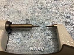 Mitutoyo 342-351-30 Digimatic Point Micrometer 0- 1/25.4mm SPC IP65 15 Deg