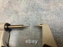 Mitutoyo 342-351-30 Digimatic Point Micrometer 0- 1/25.4mm SPC IP65 15 Deg