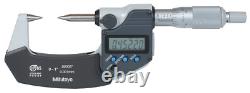 Mitutoyo 342-361-30 Digimatic Point Micrometer 0- 1/25.4mm SPC IP65 30 Deg
