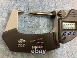 Mitutoyo 342-361 Digimatic Point Micrometer, 0-1/0-25.4mm Range