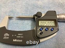 Mitutoyo 342-361 Digimatic Point Micrometer, 0-1/0-25.4mm Range