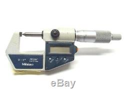 Mitutoyo 342-431-30 Crimp Height Digital Micrometer 0-1 MISSING BATT & DATA CVR