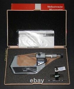 Mitutoyo 342-712 Digimatic 15° Point 1-2 Micrometer 0.00005 Grad
