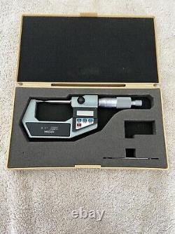 Mitutoyo 342-741-30 Digimatic Point Micrometer, 0-1/0-25mm Range. 00005/0.001