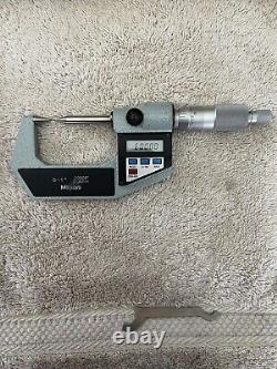 Mitutoyo 342-741-30 Digimatic Point Micrometer, 0-1/0-25mm Range. 00005/0.001