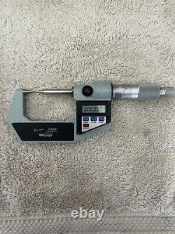 Mitutoyo 342-741-30 Digimatic Point Micrometer, 0-1/0-25mm Range. 00005/0.001