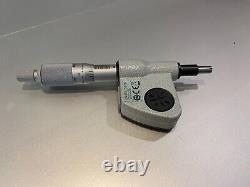 Mitutoyo 350-351-30 Micrometer Head-Plain Stem, Flat Carbide Spindle