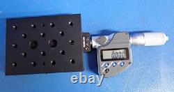 Mitutoyo 350-357-30 1 Digital Micrometer with Thor Labs PT1 Transition Stage