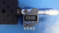 Mitutoyo 350-357-30 1 Digital Micrometer with Thor Labs PT1 Transition Stage