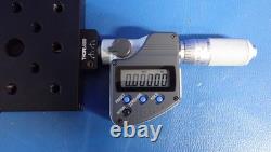 Mitutoyo 350-357-30 1 Digital Micrometer with Thor Labs PT1 Transition Stage