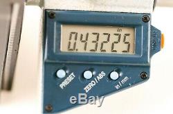 Mitutoyo 350-717-30 Digital Depth Micrometer 1 0.00005.001mm Precision w Flat