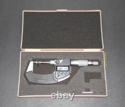 Mitutoyo 369-350 Digimatic Non-Rotating Spindle 0-1 Disc Micrometer