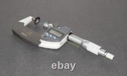 Mitutoyo 369-350 Digimatic Non-Rotating Spindle 0-1 Disc Micrometer