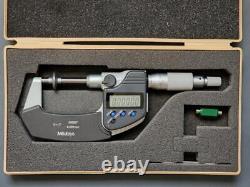 Mitutoyo 369-350 Digital Disk Micrometer, Non-Rotating Spindle, 0-1