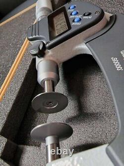 Mitutoyo 369-350 Digital Disk Micrometer, Non-Rotating Spindle, 0-1