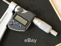 Mitutoyo 389-351-30 Digital Micrometer, 6 Throat Depth, 0 to 1/0 to 25.4mm