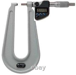 Mitutoyo 389-351-30 Digital Micrometer, Deep Throat, 1, Spc