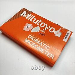 Mitutoyo 389-351-30 IP65 SPC Digital Sheet Metal Micrometer 6.3 Deep Throat