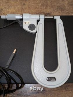 Mitutoyo 389-371-30 Deep Throat Sheet Metal Micrometer with MitutoyoDATA USB CORD