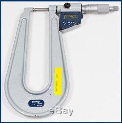Mitutoyo 389-711-30 Deep Throat 6 Depth Digital Micrometer with Case