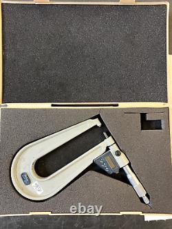Mitutoyo 389-711-30 Digital Deep Throat Micrometer 0-1/0.00005 Resolution