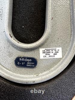 Mitutoyo 389-711-30 Digital Deep Throat Micrometer 0-1/0.00005 Resolution