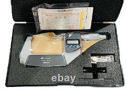 Mitutoyo 395-253-30 Spherical Face Micrometer, 50-75mm Range. 00005/. 001mm Res