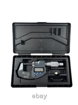 Mitutoyo 395-351-30 25.4 mm Max IP65 LCD Digital Spherical Face Micrometer