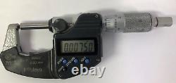 Mitutoyo 395-351 Spherical Face Micrometer, 0-1/0-25mm Range. 00005/0.001mm