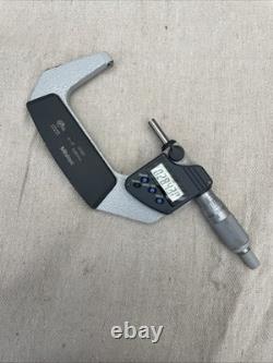 Mitutoyo 395-353 Spherical LCD Face Micrometer, Ratchet Stop, 2-3