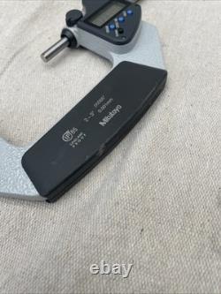 Mitutoyo 395-353 Spherical LCD Face Micrometer, Ratchet Stop, 2-3
