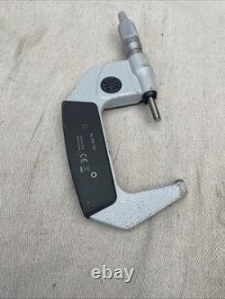 Mitutoyo 395-353 Spherical LCD Face Micrometer, Ratchet Stop, 2-3