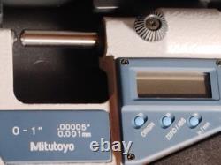 Mitutoyo 395-363-30/IP65 Digital Tube Micrometer 0-1 BMD Anvil. 00005