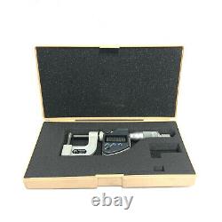 Mitutoyo 395-364 Digital Tube Micrometer 0-1.00005 0.001mm Graduation in Case