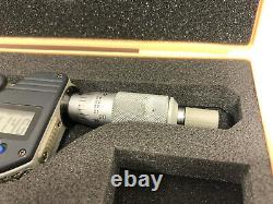 Mitutoyo 395-364 Digital Tube Micrometer 0-1.00005 0.001mm Graduation in Case